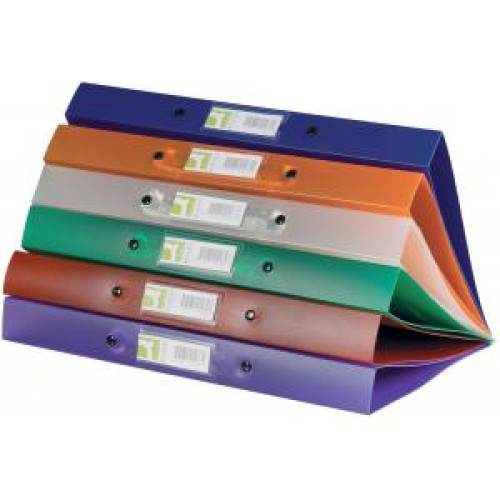 Zakladač 4-krúžkový Q-CONNECT celoplastový 2,5cm transparentný zelený Zakladač 4-krúžkový Q-CONNECT celoplastový 2,5cm transparentný zelený