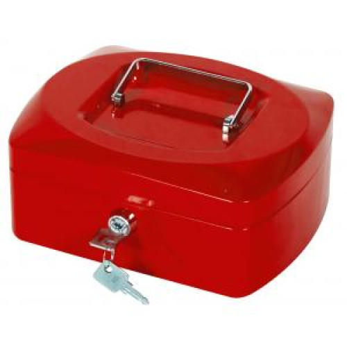 Pokladnička Q-CONNECT 205x85x160mm červená Pokladnička Q-CONNECT 205x85x160mm červená