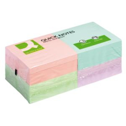 Bločky Q-CONNECT pastelové 76x76mm 12x100 l Bločky Q-CONNECT pastelové 76x76mm 12x100 l