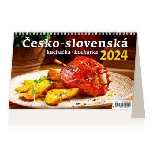Stolový kalendár Slovensko špeciál Česko-slovenská kuchárka 2024 Stolový kalendár Slovensko špeciál Česko-slovenská kuchárka 2024