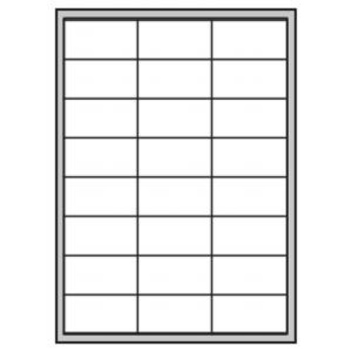 Etikety polyesterové 64,6x33,8mm APLI 20 hárkov