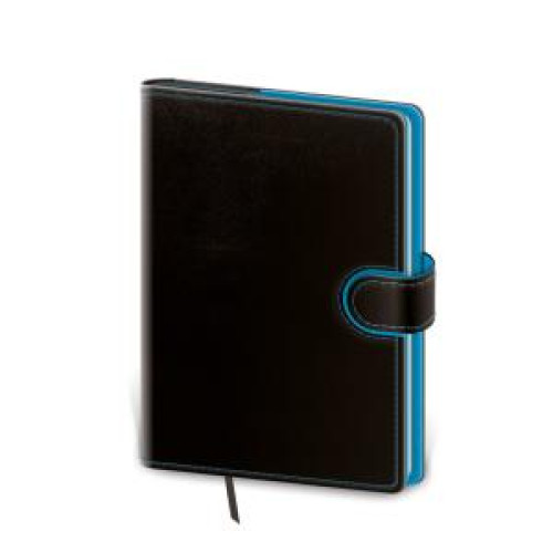 Diár Flip denný B6 12x16,5cm čierno/modrý 2024 Diár Flip denný B6 12x16,5cm čierno/modrý 2024