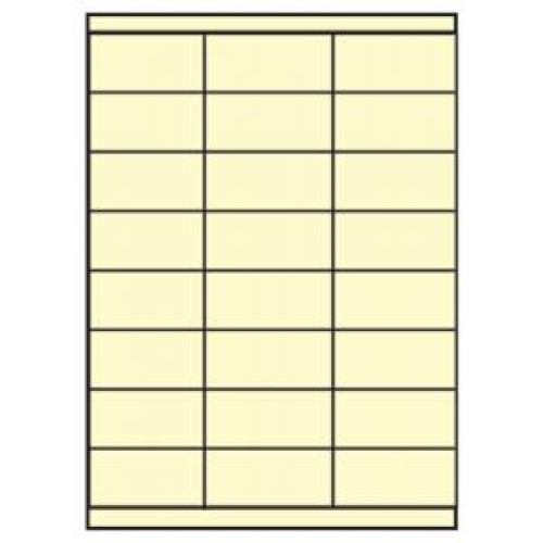 Etikety farebné 70x37mm APLI A4 20 hárkov krémové Etikety farebné 70x37mm APLI A4 20 hárkov krémové