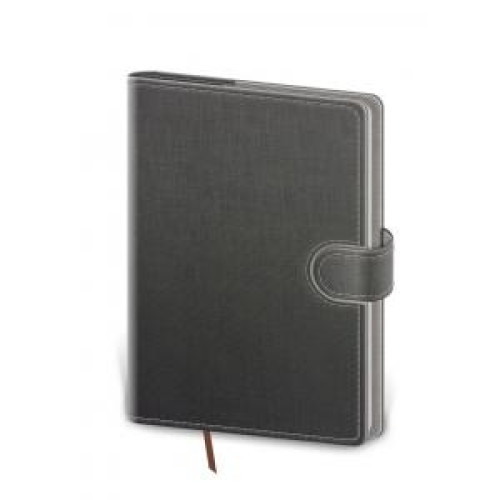 Diár Flip denný B6 12x16,5cm šedo/šedý 2024