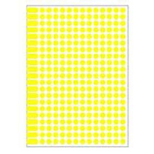 Etikety kruhové 8mm Agipa A5 žlté Etikety kruhové 8mm Agipa A5 žlté