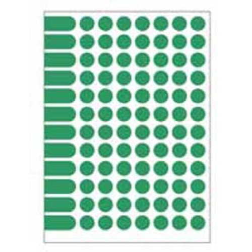 Etikety kruhové 15mm Agipa A5 zelené