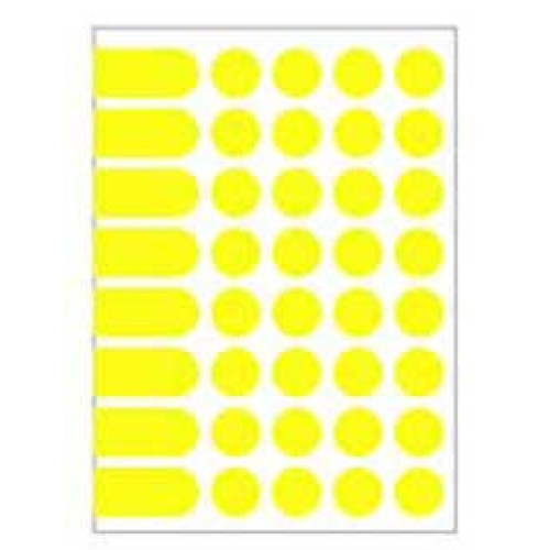 Etikety kruhové 24mm Agipa A5 žlté Etikety kruhové 24mm Agipa A5 žlté