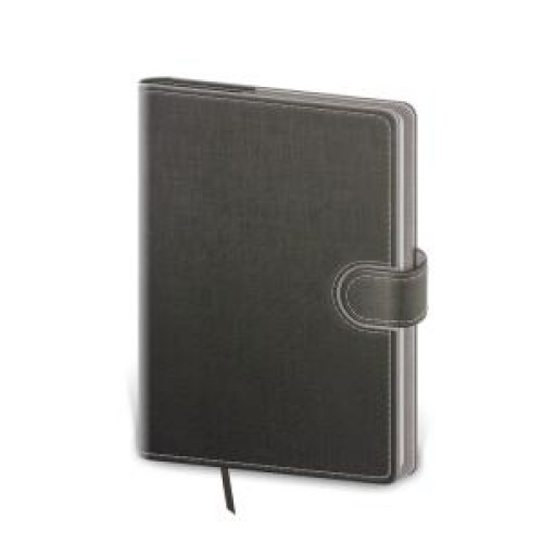 Diár Flip týždenný vreckový 9x14cm - šedo/šedý 2024