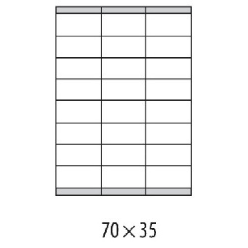 Etikety univerzálne 70x35mm Etibox A4 100 hárkov Etikety univerzálne 70x35mm Etibox A4 100 hárkov