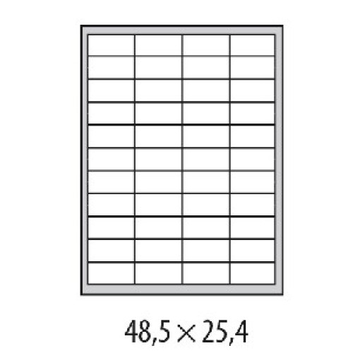 Etikety univerzálne 48,5x25,4mm Etibox A4 100 hárkov Etikety univerzálne 48,5x25,4mm Etibox A4 100 hárkov