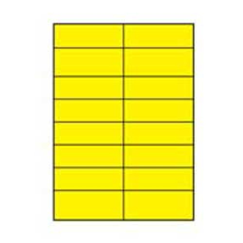 Etikety farebné 105x37mm APLI A4 100 hárkov žlté Etikety farebné 105x37mm APLI A4 100 hárkov žlté