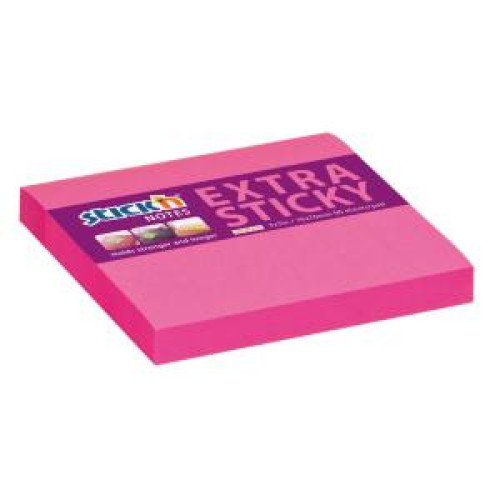 Samolepiaci bloček, 76x76 mm, neónovo ružový Samolepiaci bloček, 76x76 mm, neónovo ružový