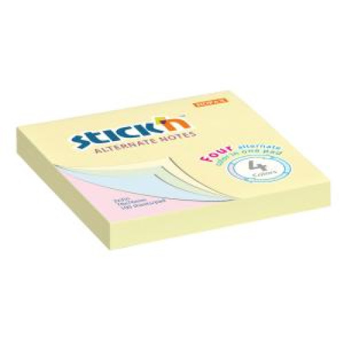 Samolepiaci bloček, 76x76 mm, Alternate mix pastel Samolepiaci bloček, 76x76 mm, Alternate mix pastel