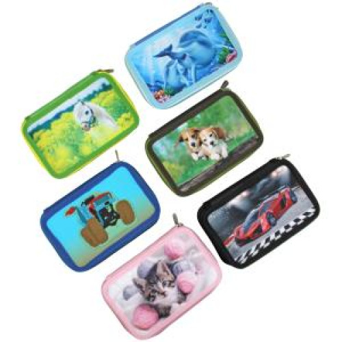 Peračník Donau 2 zipsový plný mix motívov Peračník Donau 2 zipsový plný mix motívov