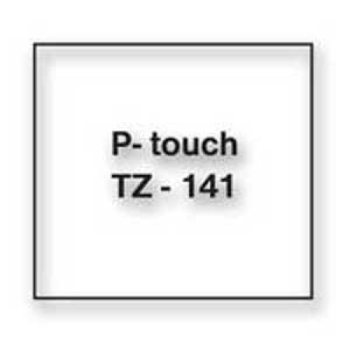 Samolepiaca páska Brother TZe-141 páska 18 mm priehľadná/čierna