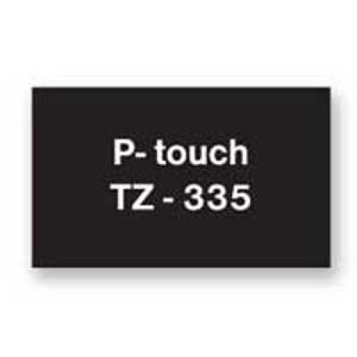 Samolepiaca páska Brother TZe-335 12 mm čierna/biela
