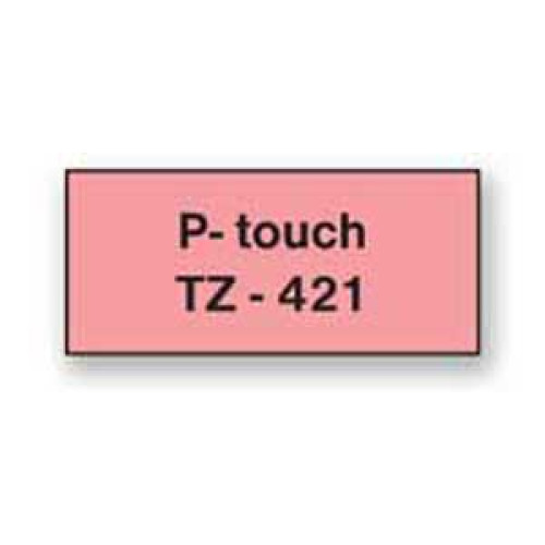 Samolepiaca páska Brother TZe-421 9 mm červená/čierna