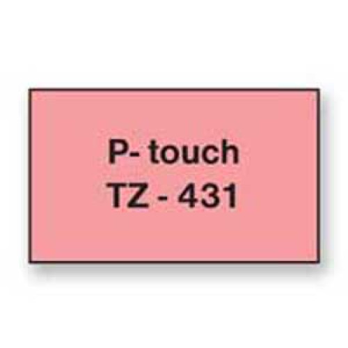 Samolepiaca páska Brother TZe-431 12 mm červená/čierna