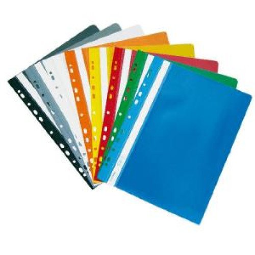 Rýchloviazač PVC s eurodierovaním DONAU lesklý biely Rýchloviazač PVC s eurodierovaním DONAU lesklý biely