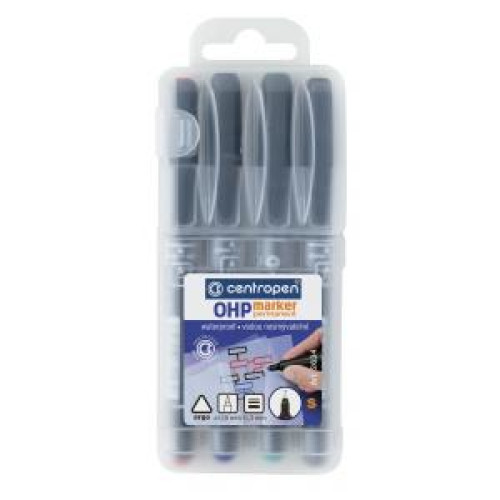 Sada popisovačov OHP Centropen 2634 S/4S Sada popisovačov OHP Centropen 2634 S/4S