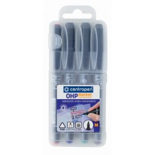 Sada popisovačov OHP Centropen 2637 M/4S Sada popisovačov OHP Centropen 2637 M/4S