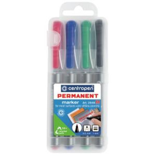 Sada permanentných popisovačov Centropen 2846/4S Sada permanentných popisovačov Centropen 2846/4S