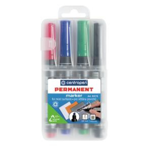 Sada permanentných popisovačov Centropen 8576/4S Sada permanentných popisovačov Centropen 8576/4S
