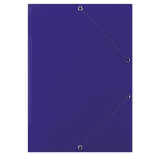 Kartónový obal lesklý s gumičkou DONAU modrý