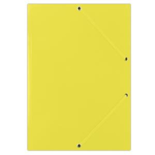 Kartónový obal lesklý s gumičkou DONAU žltý