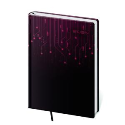 Diár Vario denný A5 14,3x20,5 cm Black Design 2024