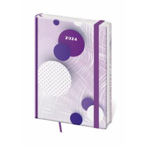 Diár Vario týždenný A5 14,3x20,5cm s gumičkou Bubbles 2024 Diár Vario týždenný A5 14,3x20,5cm s gumičkou Bubbles 2024