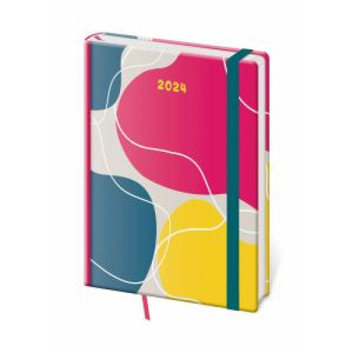 Diár Vario týždenný A5 14,3x20,5cm s gumičkou Joy 2024 Diár Vario týždenný A5 14,3x20,5cm s gumičkou Joy 2024