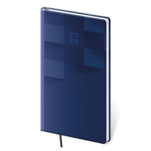Diár Vario týždenný vreckový 8x15cm Blue Design 2024 Diár Vario týždenný vreckový 8x15cm Blue Design 2024