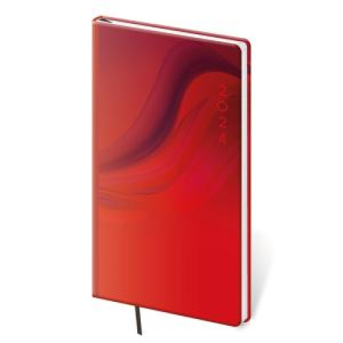 Diár Vario týždenný vreckový 8x15cm Red Design 2024 Diár Vario týždenný vreckový 8x15cm Red Design 2024