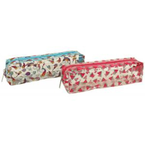 Puzdro na perá DONAU transparentné mix motívov melóny kaktusy Puzdro na perá DONAU transparentné mix motívov melóny kaktusy