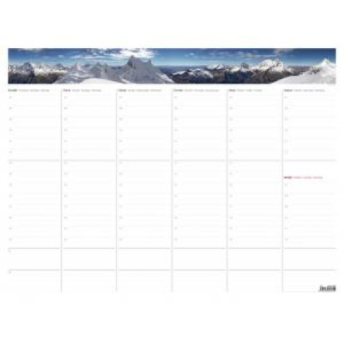 Týždenná plánovacia mapa A2+ čierna Týždenná plánovacia mapa A2+ čierna