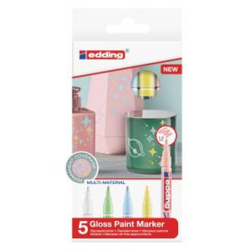 Sada lakových popisovačov edding 751/5 S pastel Sada lakových popisovačov edding 751/5 S pastel