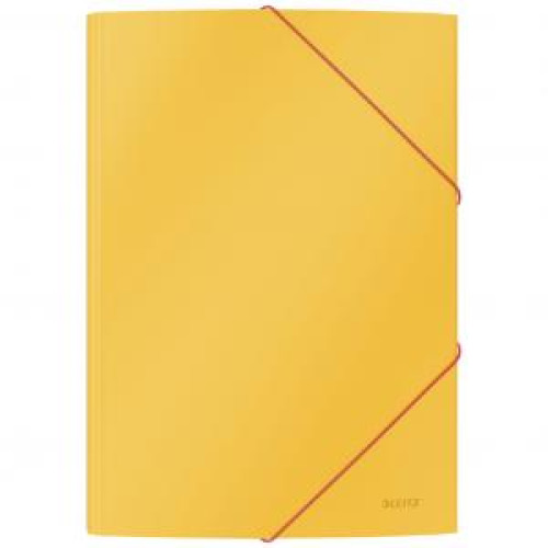 Kartónový obal s gumičkou Leitz Cosy hebký teplý žltý Kartónový obal s gumičkou Leitz Cosy hebký teplý žltý