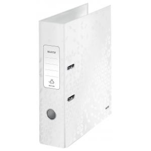 Zakladač pákový Leitz 180° WOW 8cm perleťovo biely