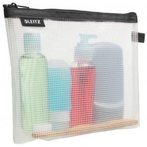 Plastový obal so zipsom Leitz WOW na kozmetiku čierny Plastový obal so zipsom Leitz WOW na kozmetiku čierny