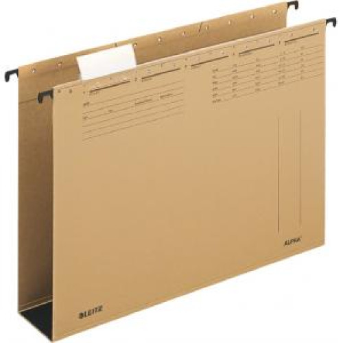 Závesný obal Leitz ALPHA 60mm dno hnedý Závesný obal Leitz ALPHA 60mm dno hnedý