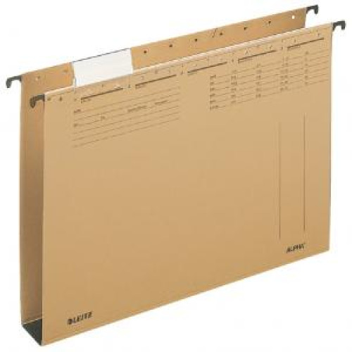 Závesný obal Leitz ALPHA 40mm dno hnedý Závesný obal Leitz ALPHA 40mm dno hnedý