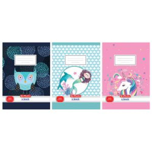 Zošit Herlitz 523 A5 linajkový 70g/m2 mix dievčenských Zošit Herlitz 523 A5 linajkový 70g/m2 mix dievčenských