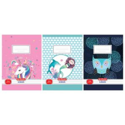 Zošit Herlitz 524 A5 linajkový 70g/m2 mix motívov dievčatá Zošit Herlitz 524 A5 linajkový 70g/m2 mix motívov dievčatá