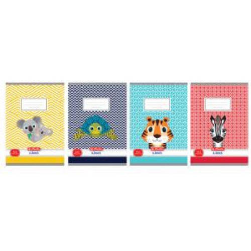 Zošit Herlitz 513 A5 linajkový 70g/m2 mix motívov Cute Animals Zošit Herlitz 513 A5 linajkový 70g/m2 mix motívov Cute Animals