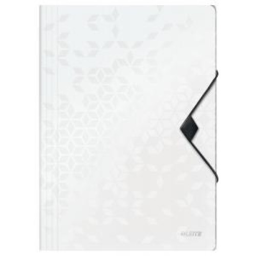 Plastový obal s gumičkou Leitz WOW biely Plastový obal s gumičkou Leitz WOW biely