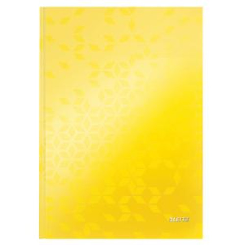 Záznamová kniha Leitz WOW A4 80 listov linajková žltá Záznamová kniha Leitz WOW A4 80 listov linajková žltá