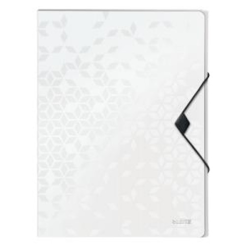 Plastový box s gumičkou Leitz WOW biely Plastový box s gumičkou Leitz WOW biely