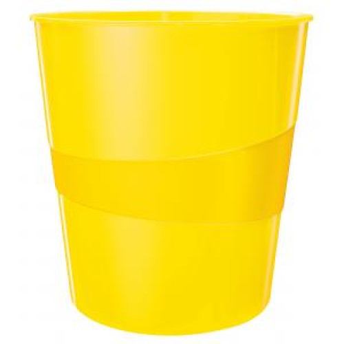 Kôš plastový Leitz WOW 15l žltý