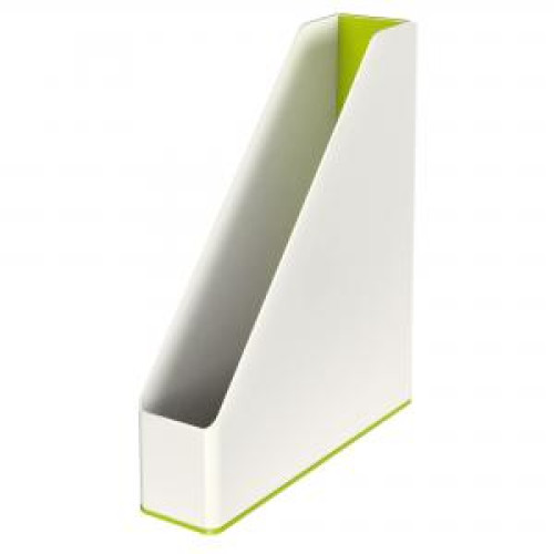 Stojan na časopisy Leitz WOW biely/metalický zelený Stojan na časopisy Leitz WOW biely/metalický zelený